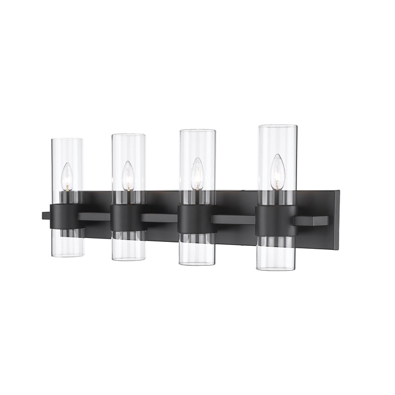 Lawson Four Light Vanity in Matte Black