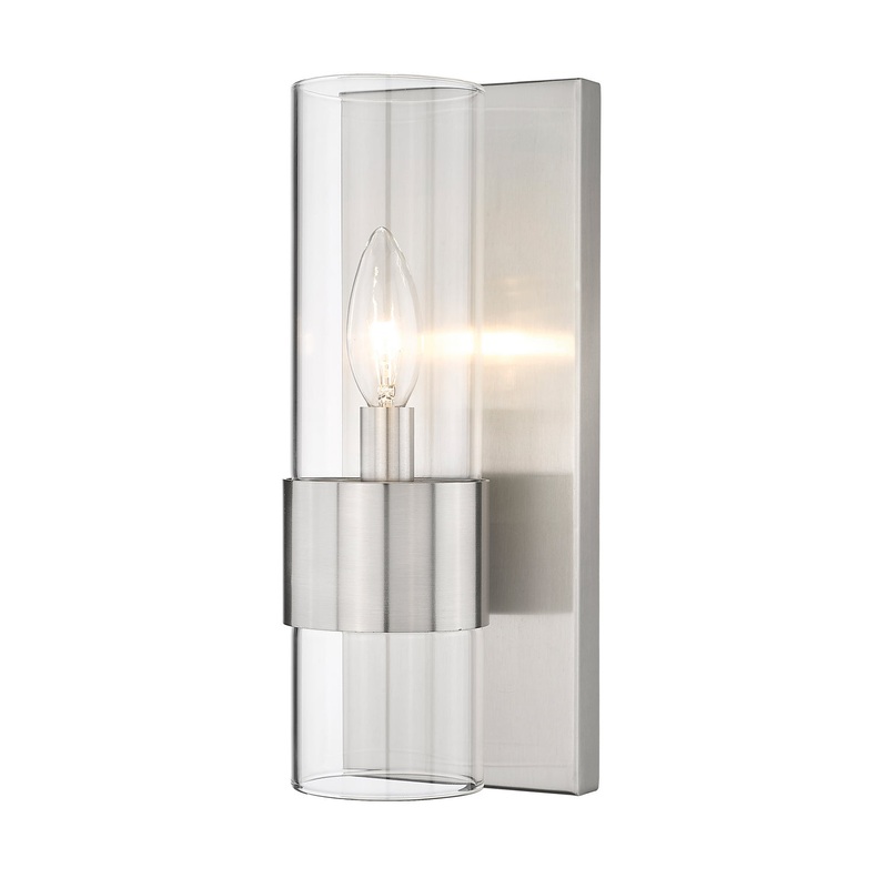 Lawson One Light Wall Sconce in Brushed Nickel