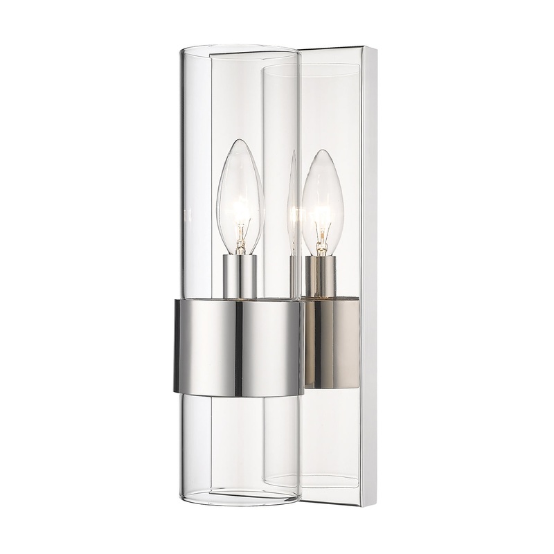 Lawson One Light Wall Sconce in Polished Nickel