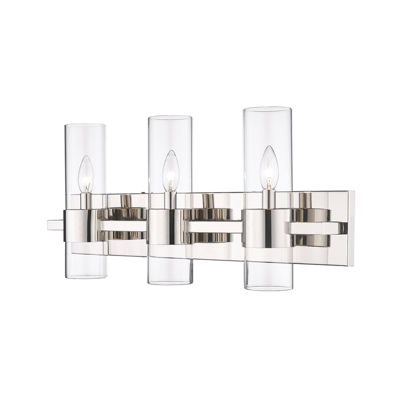 Lawson Three Light Vanity in Polished Nickel