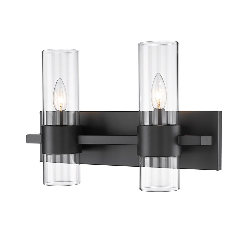 Lawson Two Light Vanity in Matte Black