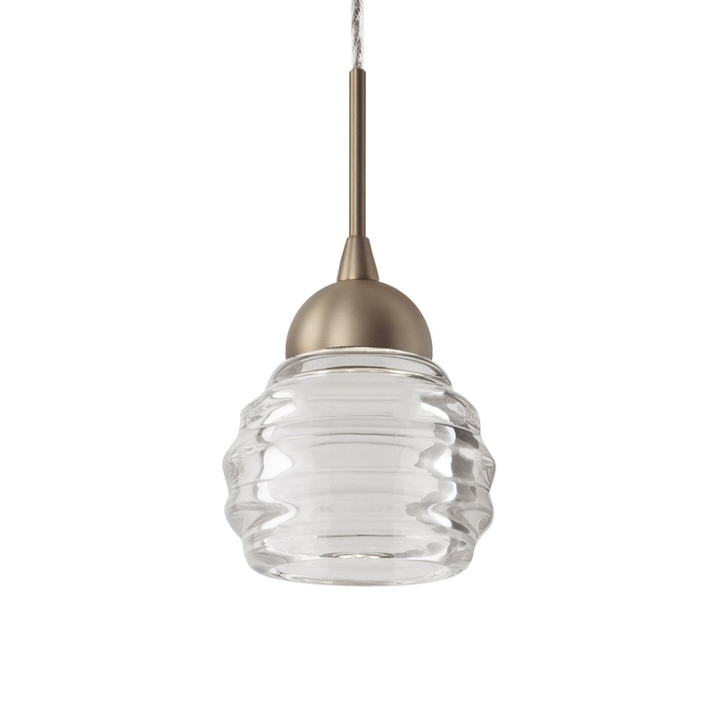 LED Pendant in Vintage Brass from the Nest collection.