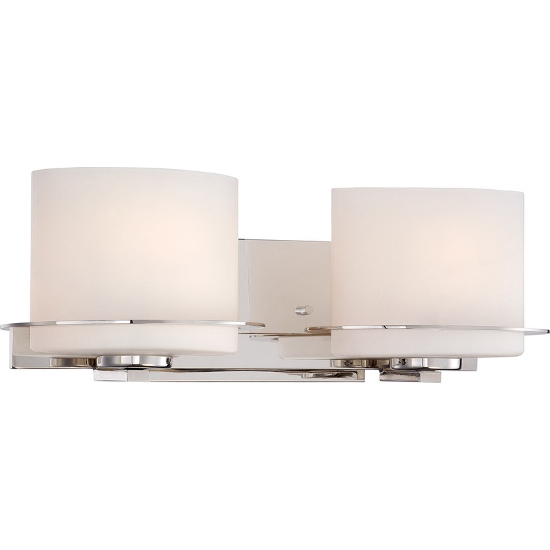 Loren Two Light Vanity in Polished Nickel