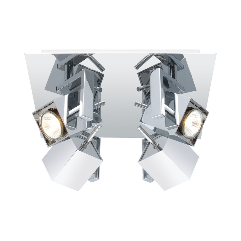 Manao Four Light Track in Chrome