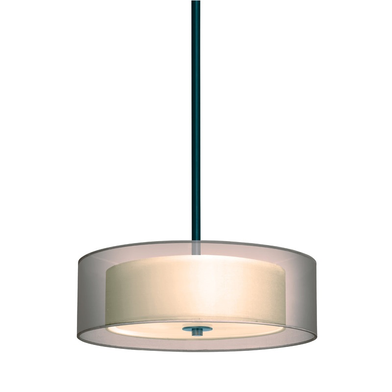 Puri Three Light Pendant in Black Brass