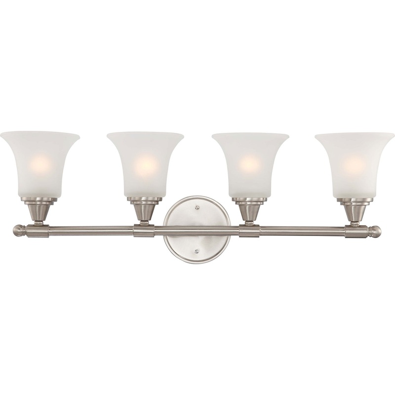 Surrey Four Light Vanity in Brushed Nickel