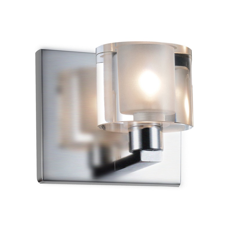 Tina One Light Vanity in Satin Nickel