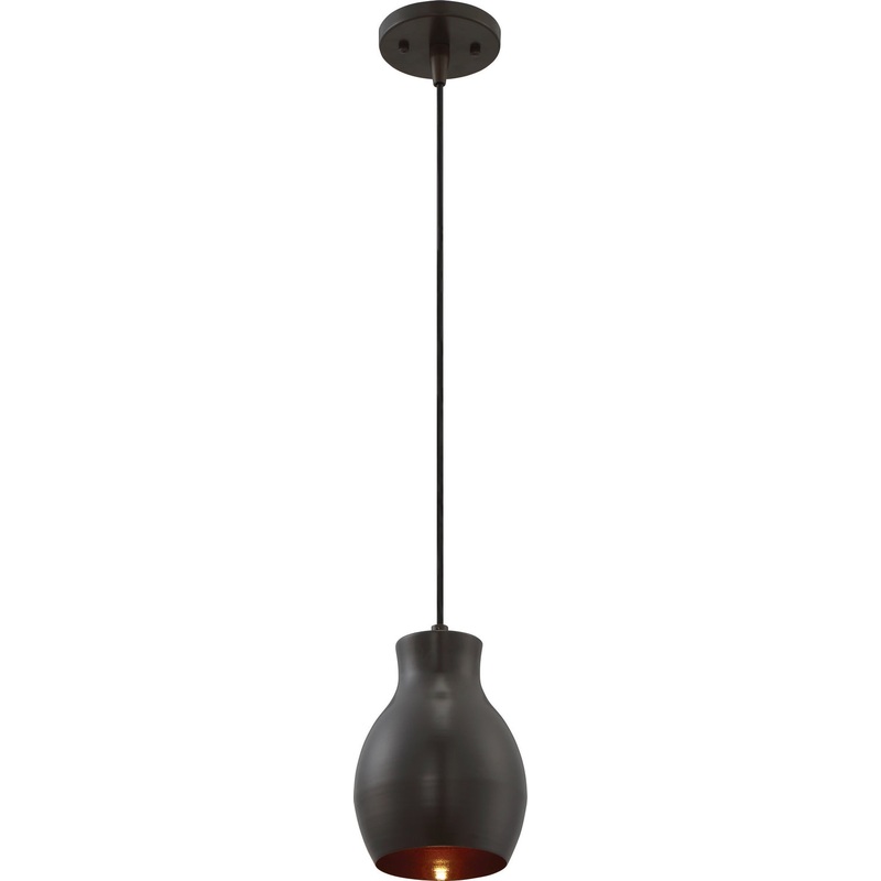 Vessel LED Mini Pendant in Bronze / Copper