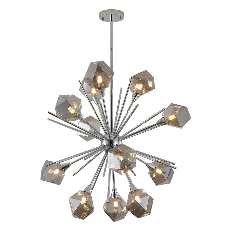 12 Light Chandelier in Chrome