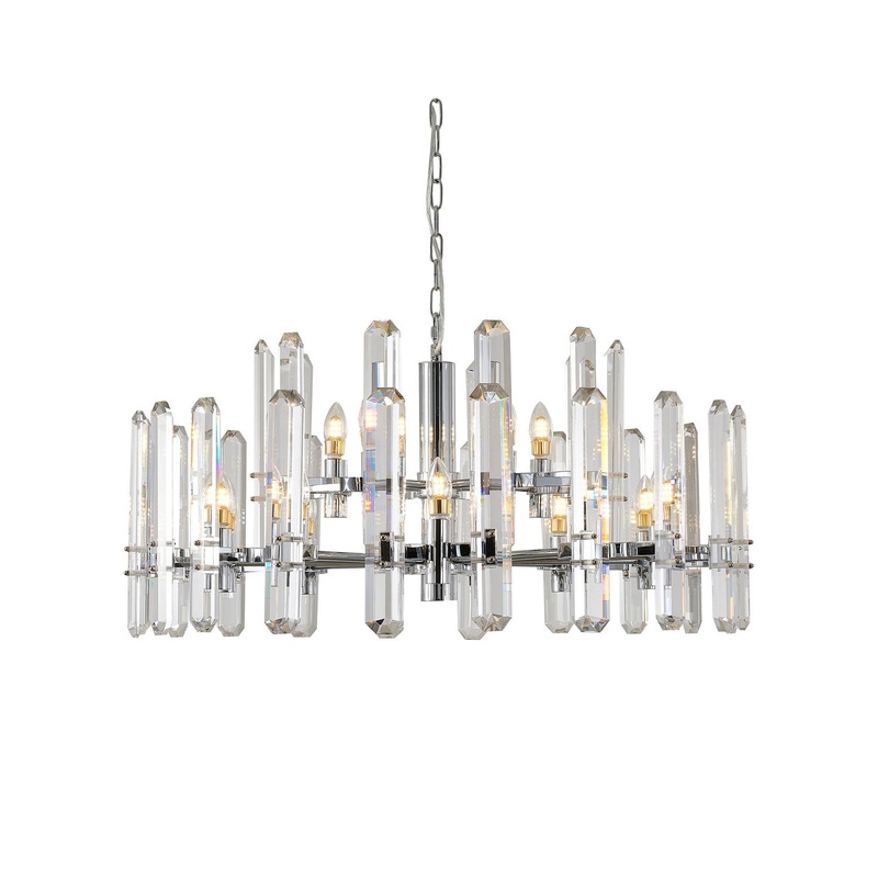 15 Light Chandelier in Chrome