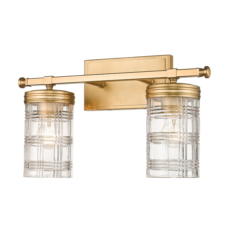 Archer Two Light Vanity in Heirloom Gold