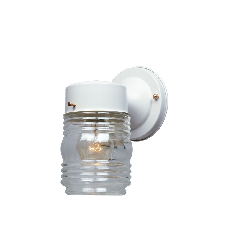 Basic Porch One Light Wall Lantern in White