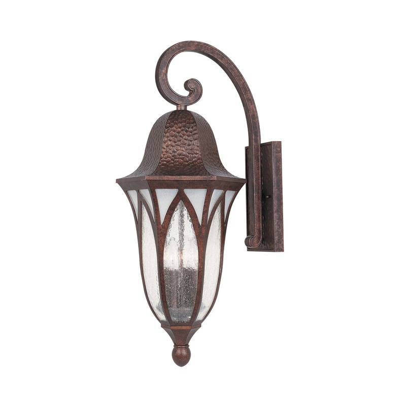Berkshire Four Light Wall Lantern in Burnished Antique Copper