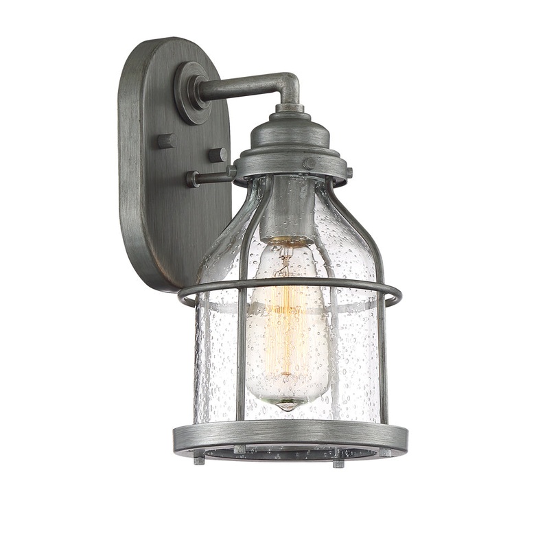 Brensten One Light Wall Lantern in Weathered Iron