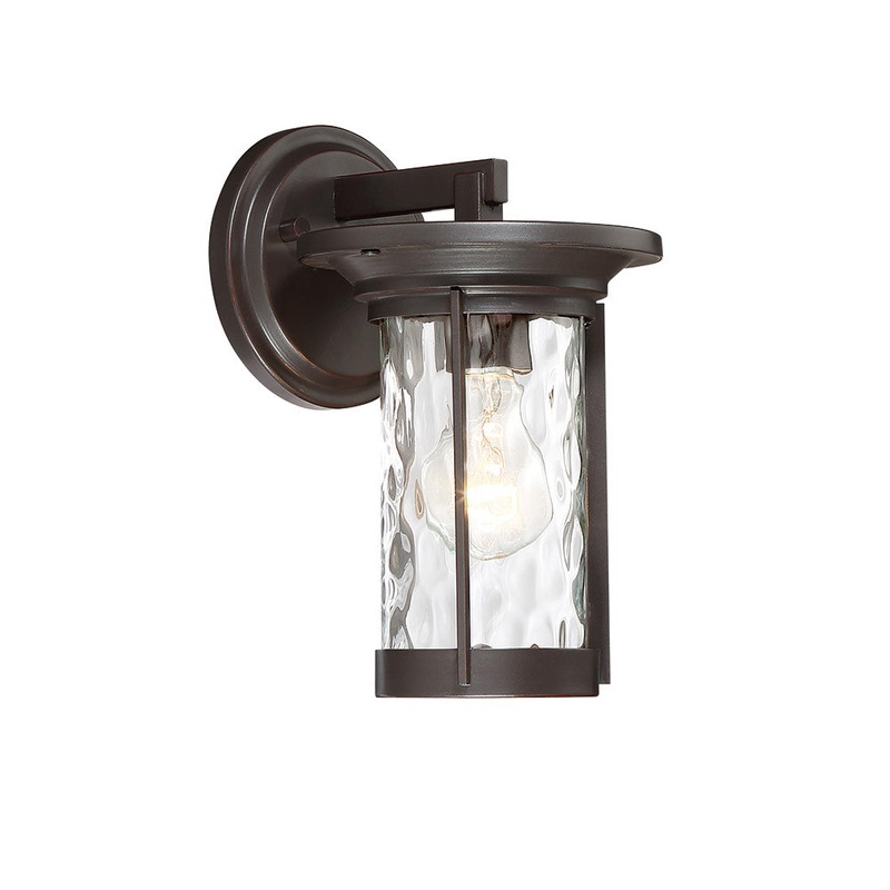 Brookline One Light Wall Lantern in Satin Bronze