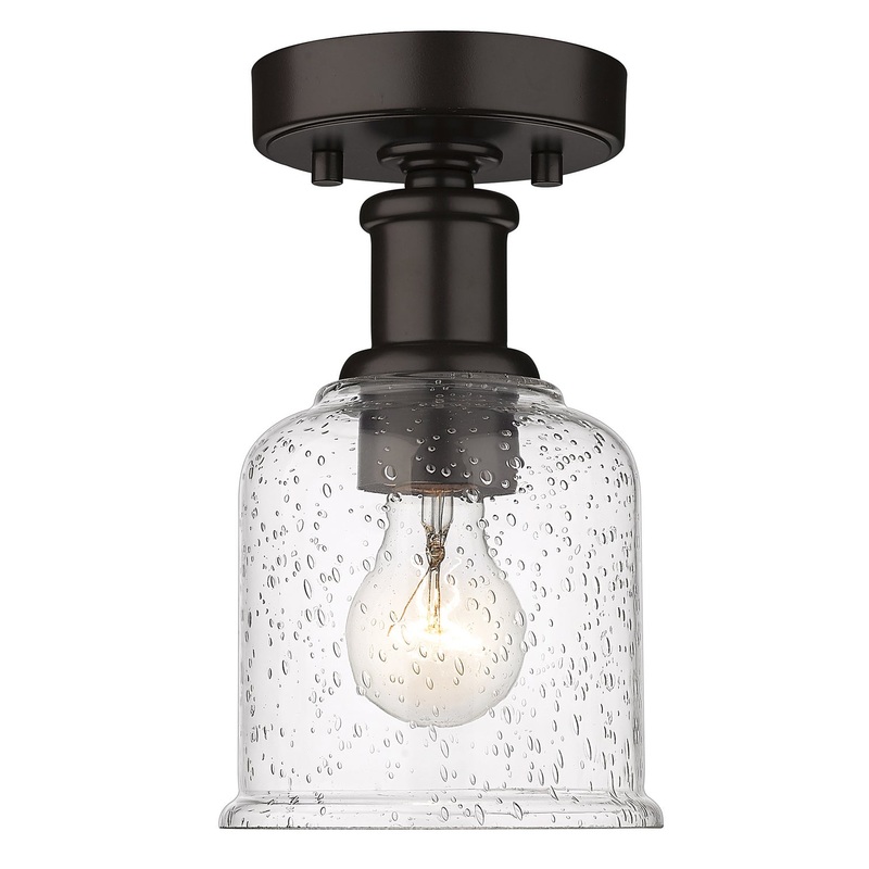 Bryant One Light Flush Mount in Bronze