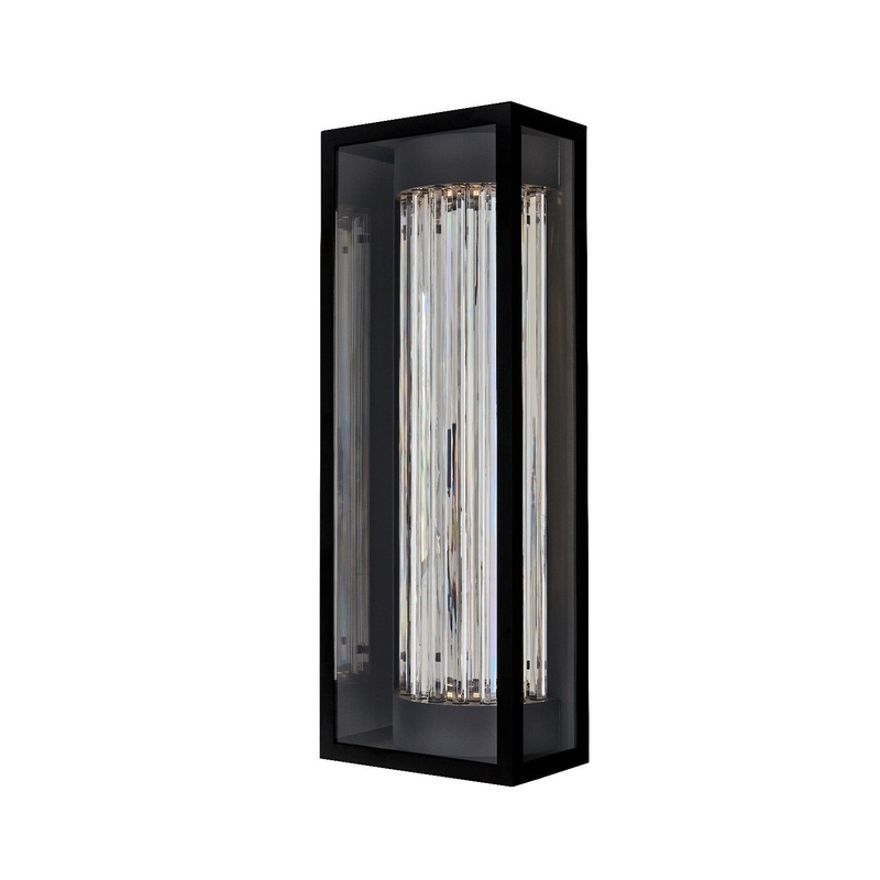 Cilindro Esterno LED Outdoor Wall Sconce in Matte Black