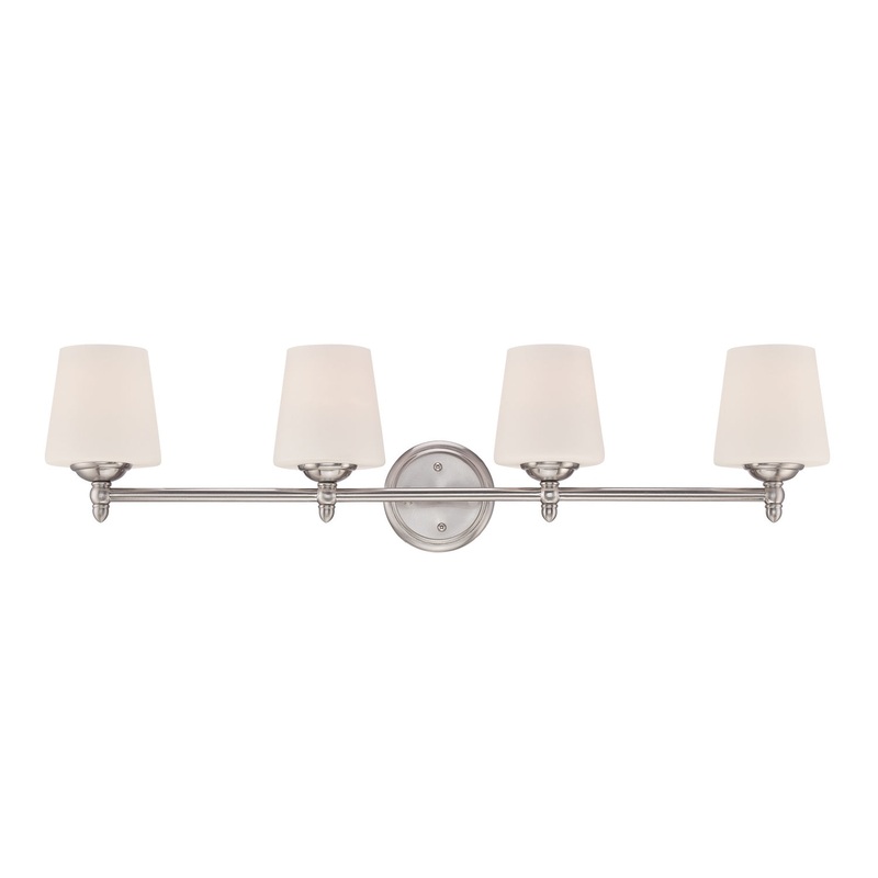 Darcy Four Light Bath Bar in Brushed Nickel