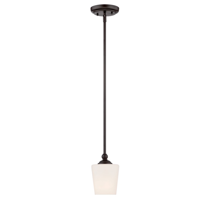 Darcy One Light Mini Pendant in Oil Rubbed Bronze