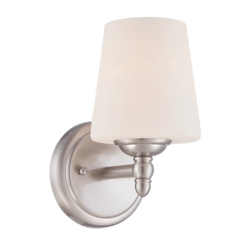 Darcy One Light Wall Sconce in Brushed Nickel