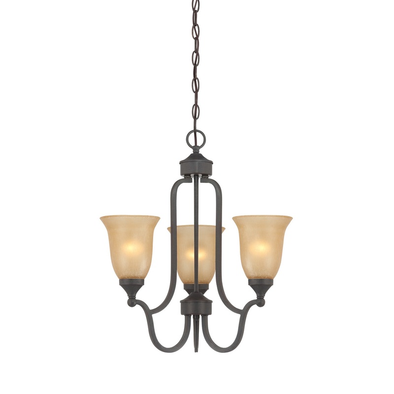 Edgefield 3 Light Chandelier in Oil Rubbed Bronze