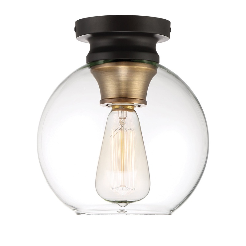 Ella One Light Flushmount in Vintage Bronze