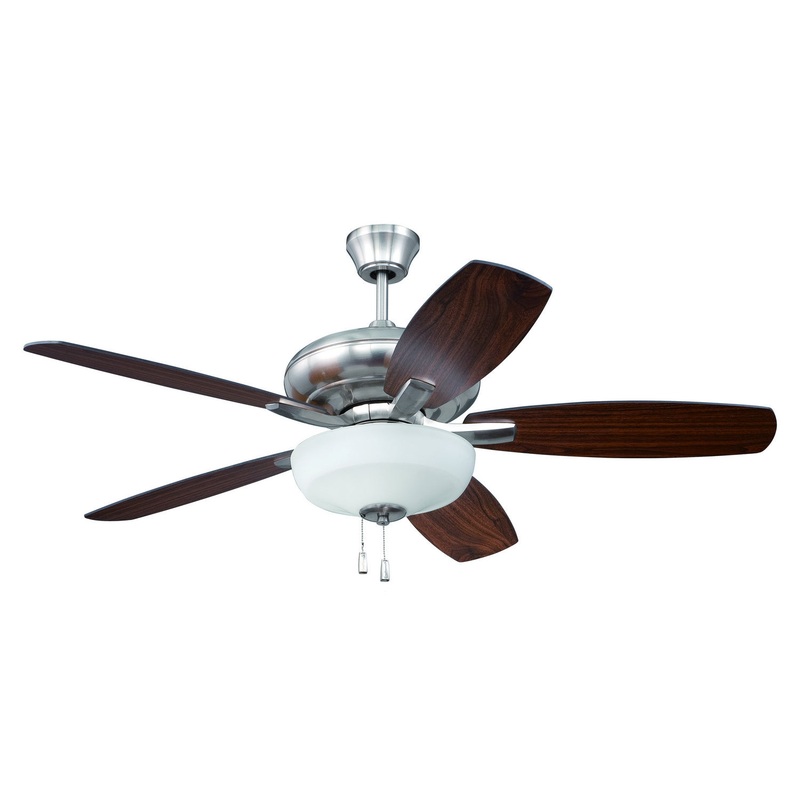 Forza 52`` Ceiling Fan with Blades Included in Brushed Polished Nickel