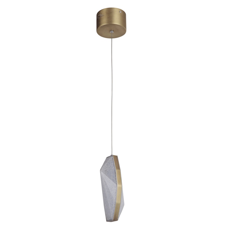 LED Mini Pendant in Patina Aged Brass