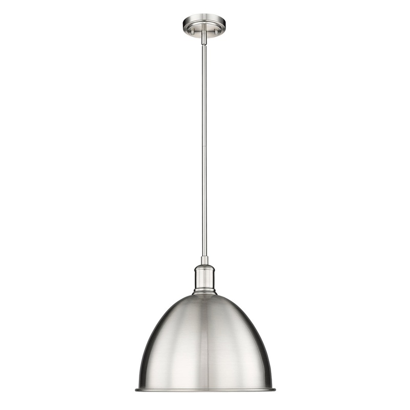 Sawyer One Light Pendant in Brushed Nickel