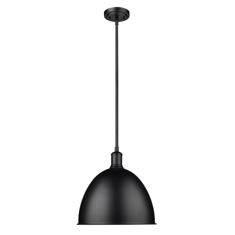 Sawyer One Light Pendant in Matte Black