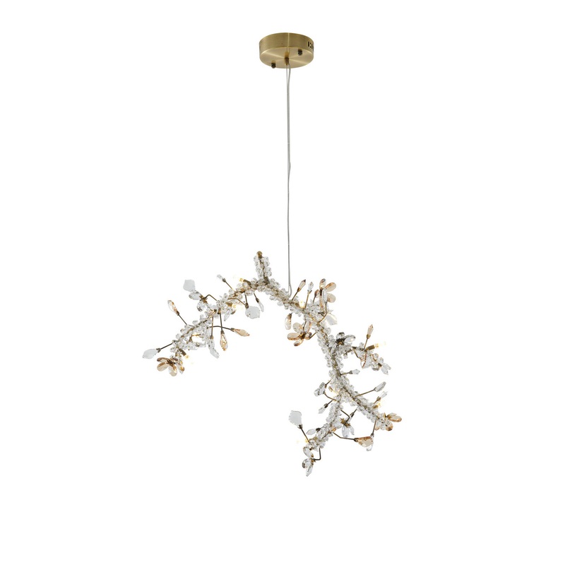 Ten Light Chandelier in Gold