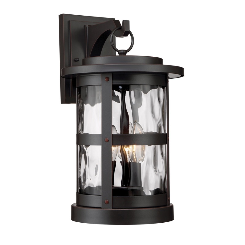 Terraze Three Light Outdoor Wall Mount in Satin Bronze