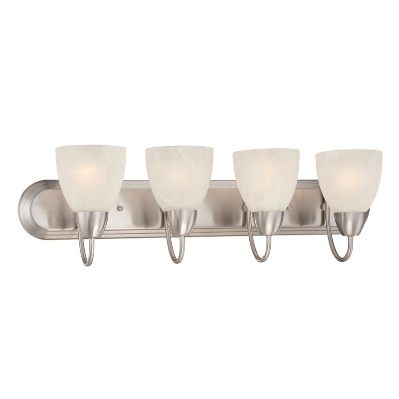 Torino Four Light Bath Bar in Brushed Nickel