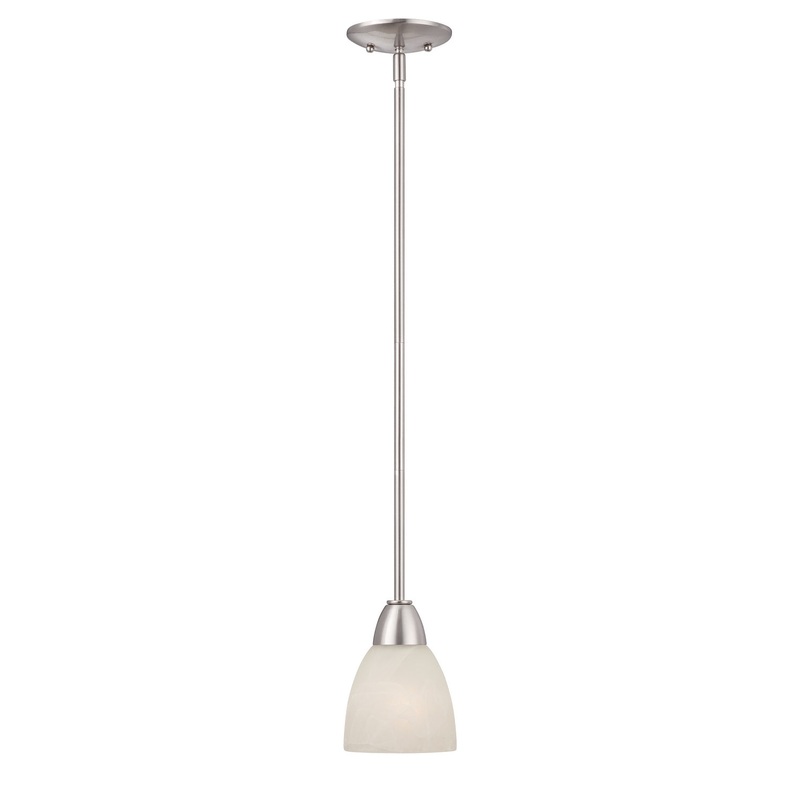 Torino One Light Mini Pendant in Brushed Nickel