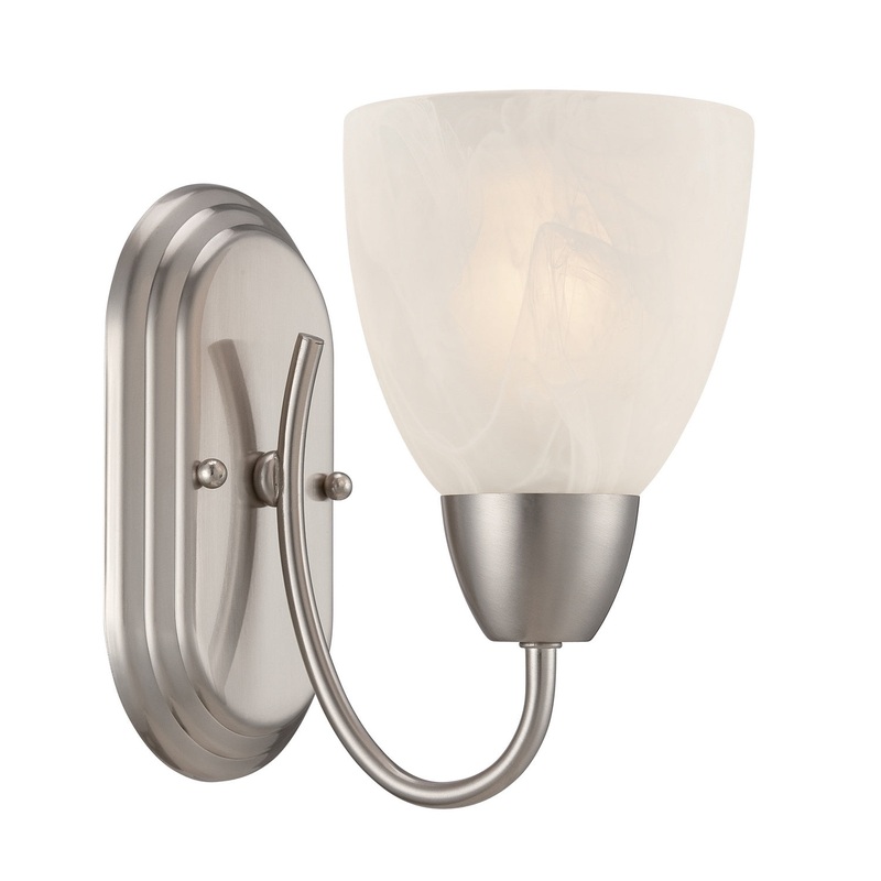 Torino One Light Wall Sconce in Brushed Nickel