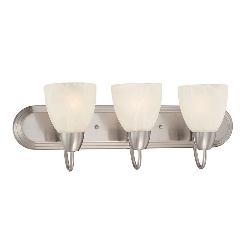 Torino Three Light Bath Bar in Brushed Nickel