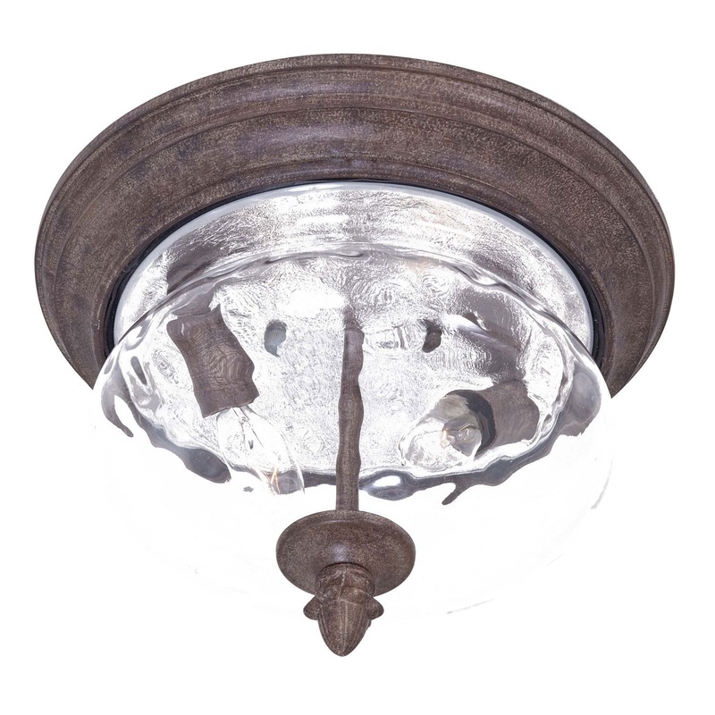 Two Light Flush Mount in Vintage Rust by Minka-Lavery from the Ardmore collection.