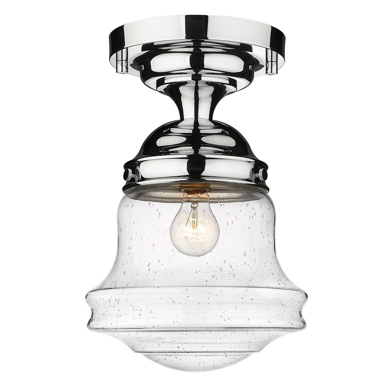 Vaughn One Light Flush Mount in Chrome