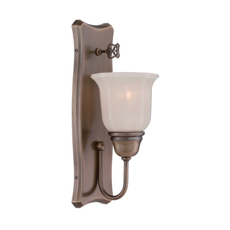 Astor One Light Wall Sconce in Old Satin Brass