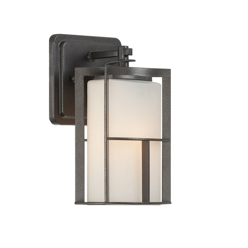 Braxton One Light Wall Lantern in Charcoal