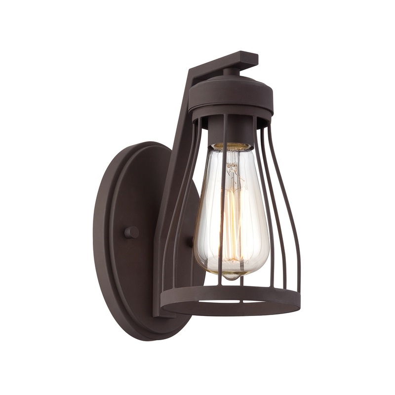 Brooklyn One Light Wall Sconce in Bronze