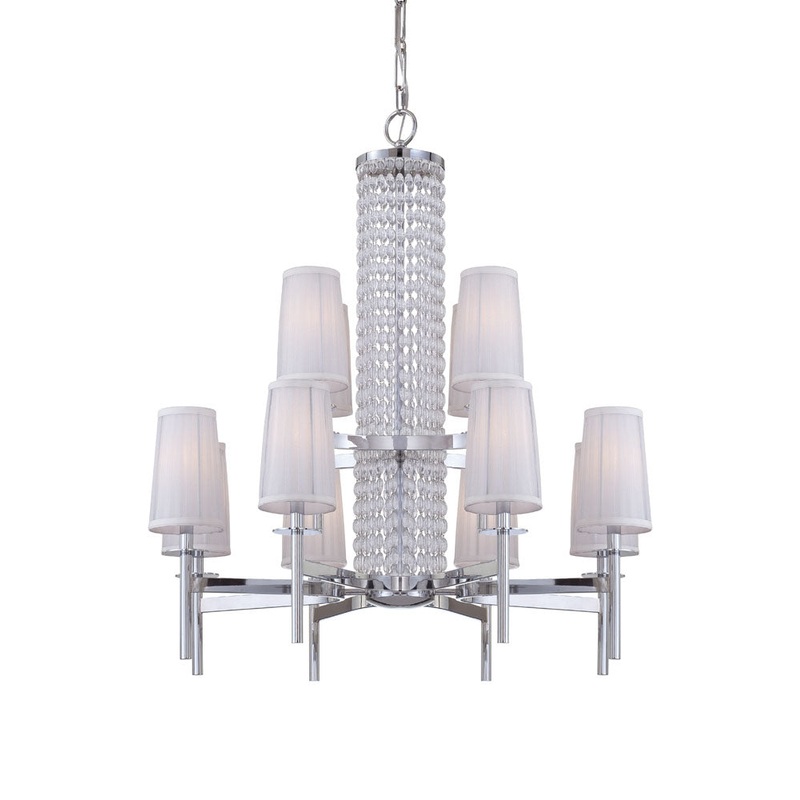 Candence 12 Light Chandelier in Chrome