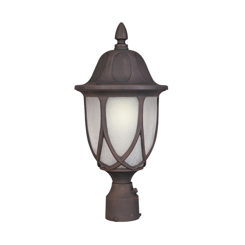 Capella One Light Post Lantern in Autumn Gold