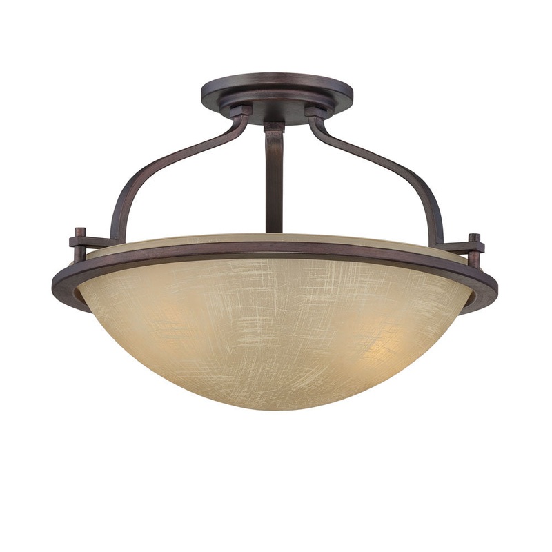 Castello Two Light Semi-Flush Mount in Tuscana