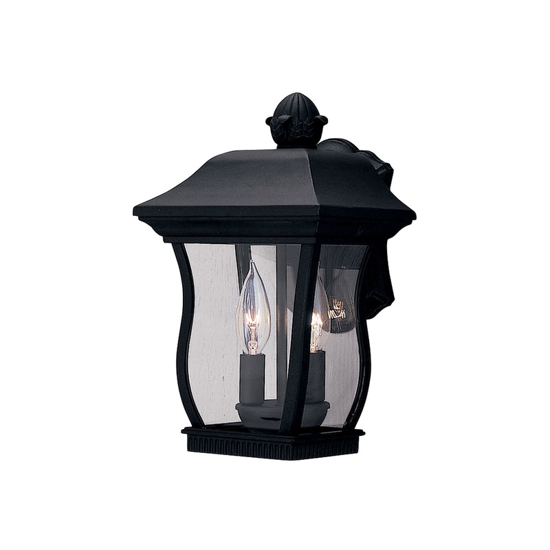Chelsea Two Light Wall Lantern in Black