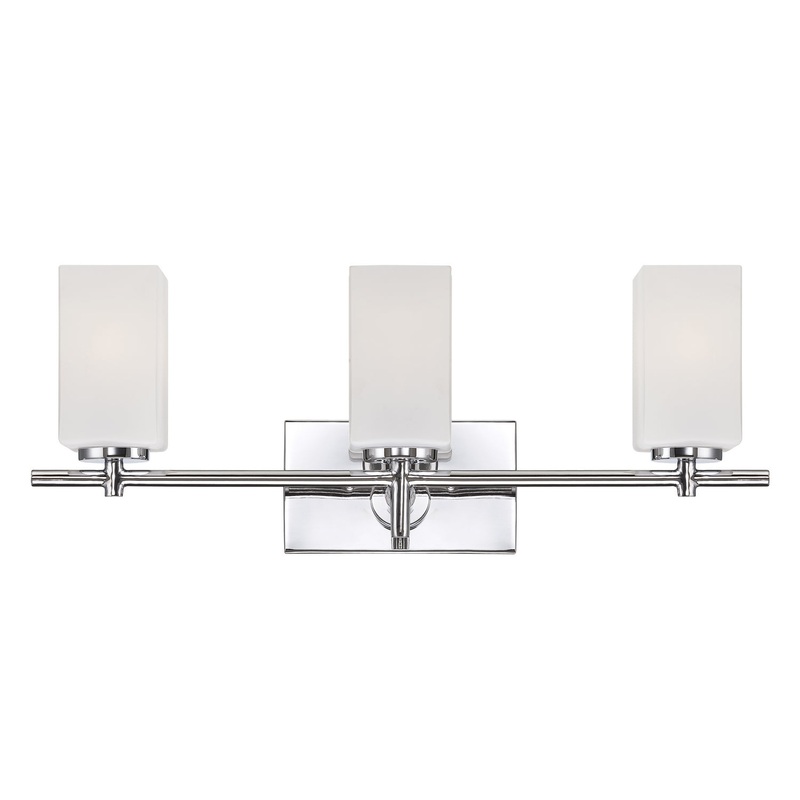 Dakota Three Light Bath Bar in Chrome
