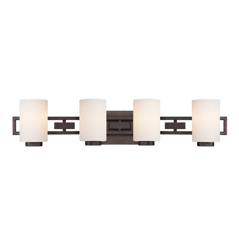 Del Ray Four Light Bath Bar in Flemish Bronze