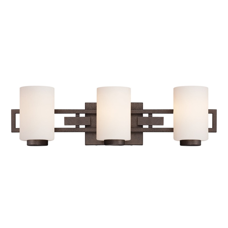 Del Ray Three Light Bath Bar in Flemish Bronze