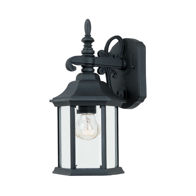 Devonshire One Light Wall Lantern in Black