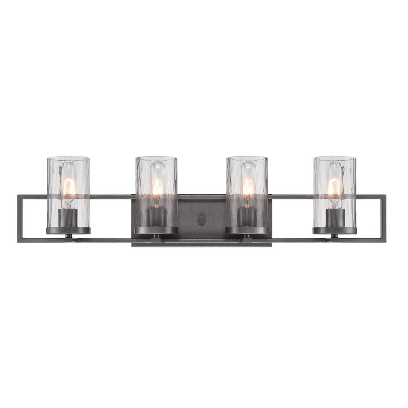 Elements Four Light Bath Bar in Charcoal